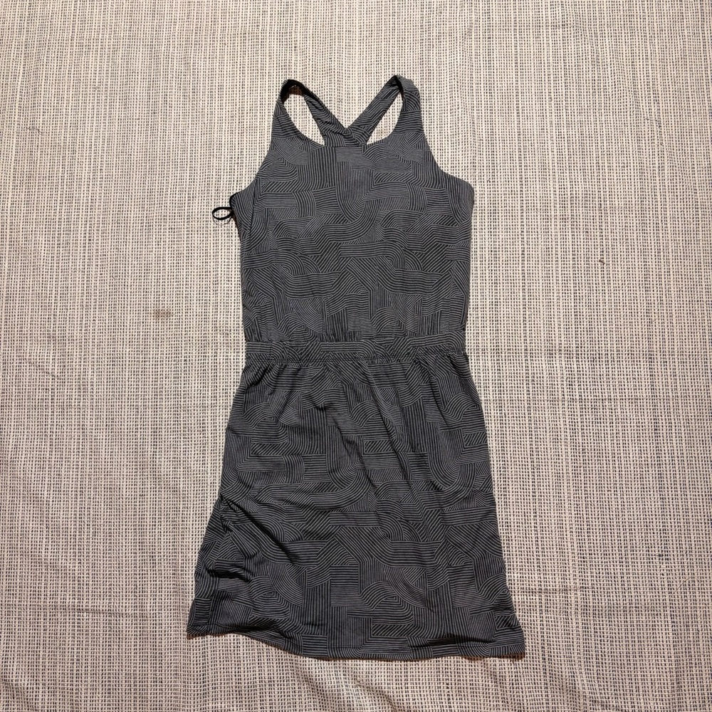 PRANA Women's Kamen Dress Size L In Black Linea - Picture 2 of 6